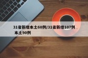 31省新增本土60例/31省新增107例 本土90例